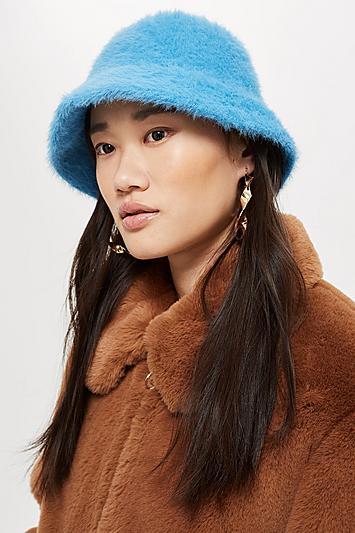 Topshop Fluffy Bucket Hat