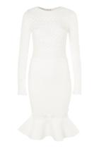 Topshop *lace Top Trumpet Dress By Rare