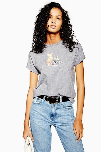 Topshop Sisterhood Cat T-shirt