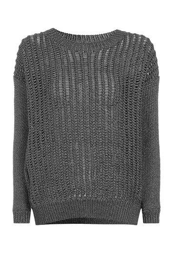 Topshop Metallic Tape Jumper