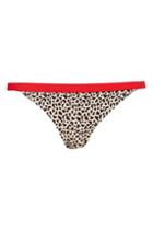 Topshop Leopard Bikini Bottoms