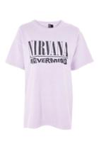 Topshop 'nirvana Nevermind' Slogan T-shirt By And Finally