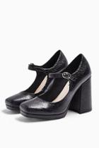 Topshop Gospel Black Mary Jane Platform Shoes