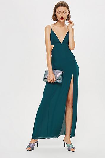 Topshop Cut Out Side Maxi Dress