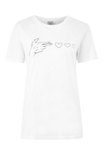 Topshop Love Gun T-shirt By Never Fully Dressed