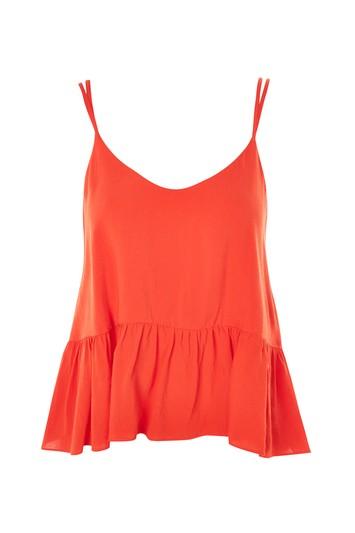 Topshop Relaxed Peplum Camisole Top