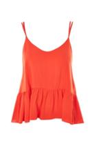 Topshop Relaxed Peplum Camisole Top