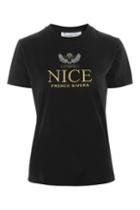 Topshop 'nice' Embroidered Slogan T-shirt By Tee & Cake