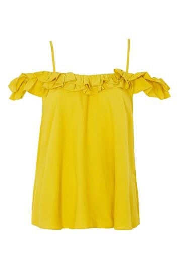 Topshop Cold Shoulder Sun Top