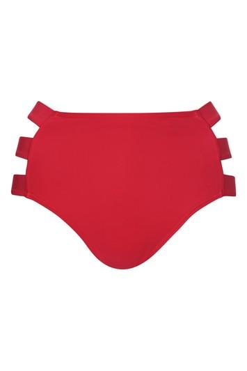 Topshop *high Waisted Bikini Bottoms By Wolf & Whistle