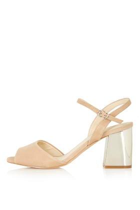 Topshop Nero2 Flared Heel Sandals