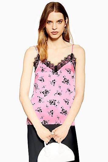 Topshop Apple Blossom Print Cami