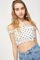 Topshop Petite Strappy Gypsy Cropped Top