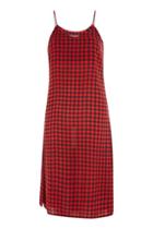 Topshop *gingham Check Camisole Dress By Glamorous
