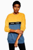Topshop Colour Block Sweatshirt By Ivy Park