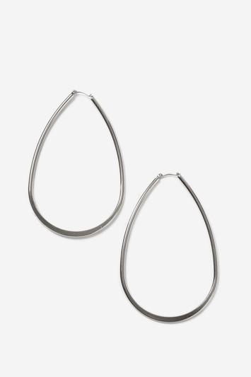 Topshop Tear Drop Hoop Earrings