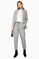 Topshop Petite Unlined Check Joggers