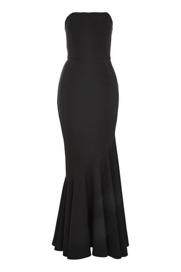Topshop Crepe Bandeau Fishtail Dress