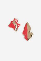 Topshop *asymmetrical Molton Metal Earrings