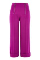 Topshop Petite Double Zip Wide Leg Pants