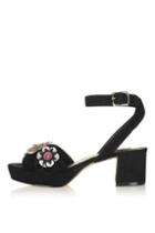 Topshop Loud Flower Platform Sandal