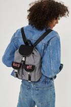 Topshop Josie 'back Off' Slogan Mini Backpack
