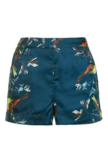 Topshop Bird Print Pyjama Short