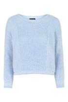 Topshop Two-tone Tipped Crop Jumper