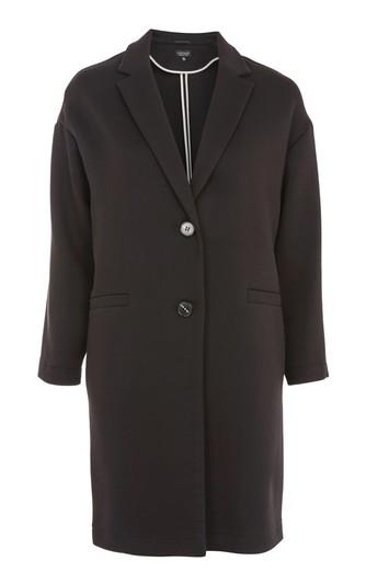 Topshop Twill Ponte Overcoat