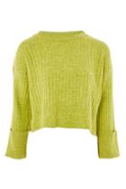 Topshop Stretch Ribbed Crop Sweater