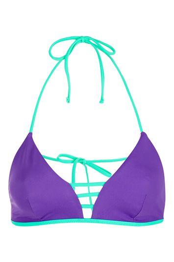 Topshop Reversible Triangle Bikini Top