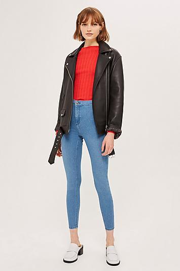Topshop Authentic Blue Joni Jeans