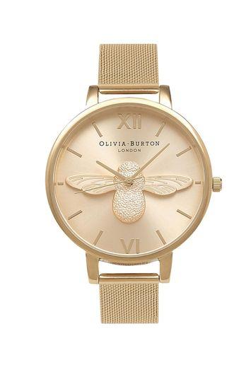 Topshop *moulded Bee Watch By Olivia Burton