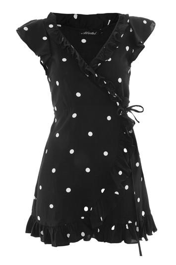 Topshop *rica Wrap Dress By Motel