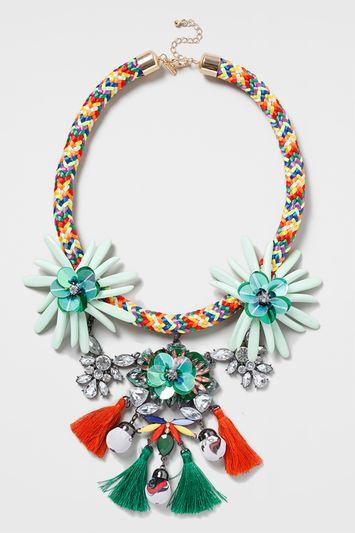 Topshop Mega Carnival Collar Necklace