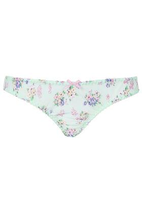 Topshop Floral Bunch Print Low Rise Chiffon Mini Knickers