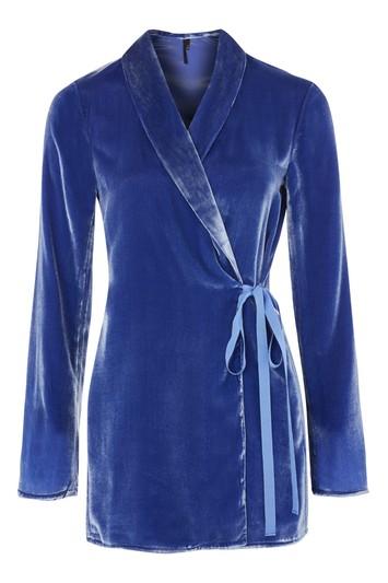 Topshop Velvet Blazer