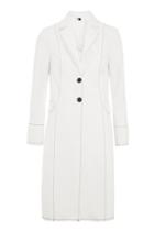 Topshop Contrast Stitch Twill Coat