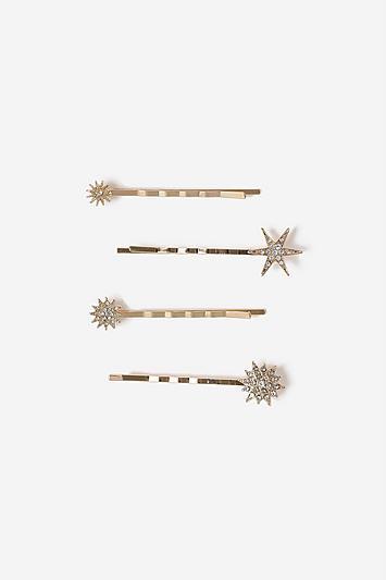 Topshop *crystal Star Hair Slides