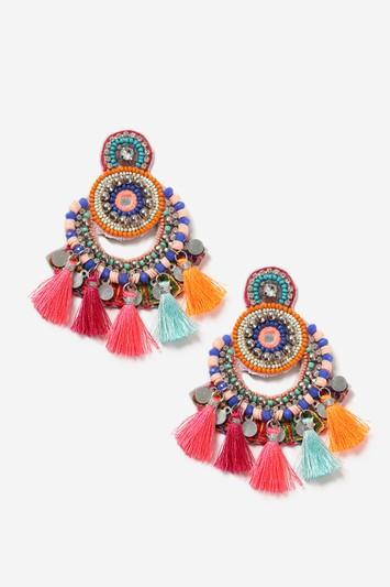 Topshop Sequin And Tassel Earrings