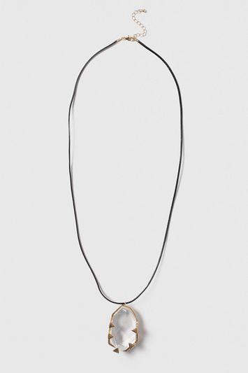 Topshop Large Shard Drop Necklace