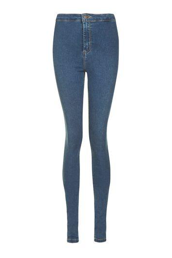 Topshop Tall Rich Blue Joni Jeans