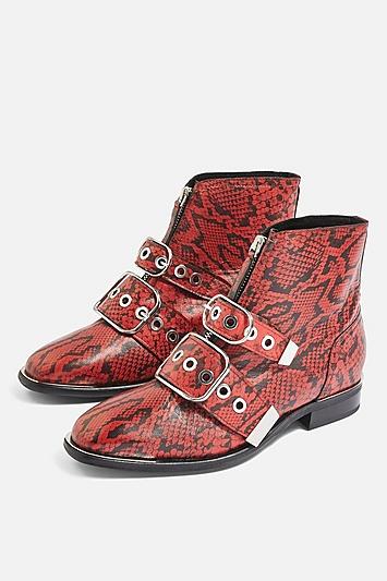 Topshop *wide Fit Alex Low Ankle Boots