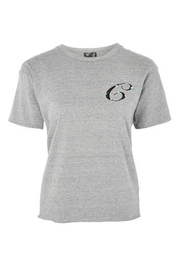 Topshop 'c' Initial T-shirt