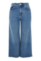 Topshop Petite Awkward Length Crop Denim Jeans