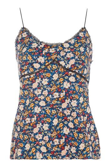 Topshop *go West Multi Colour Floral Camisole Top By Wydlr