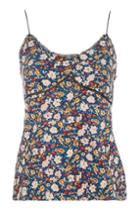 Topshop *go West Multi Colour Floral Camisole Top By Wydlr