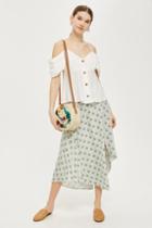 Topshop Volume Sleeve Camisole Bardot Top