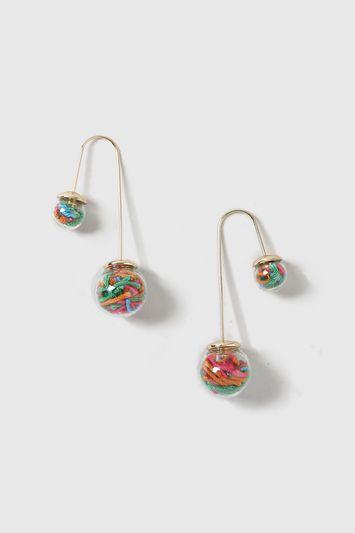 Topshop Sweets Shaker Front And Back Earrings