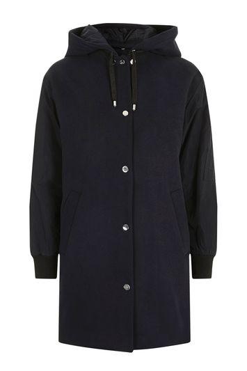 Topshop Hybrid Bomber Coat
